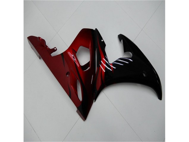 Yamaha R6 2003-2005 Motorrad Verkleidungen - Schwarz Rot