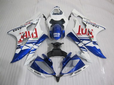 Yamaha R6 2006-2007 Motorrad Verkleidungen - Blau Weiß Fiat