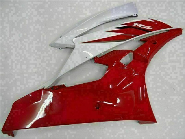 Yamaha R6 2006-2007 Motorrad Verkleidungen - Rot Weiß