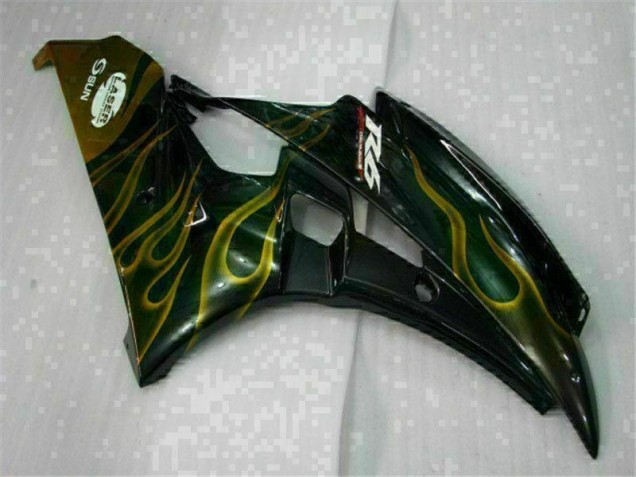 Yamaha R6 2006-2007 Motorrad Verkleidungen - Schwarz