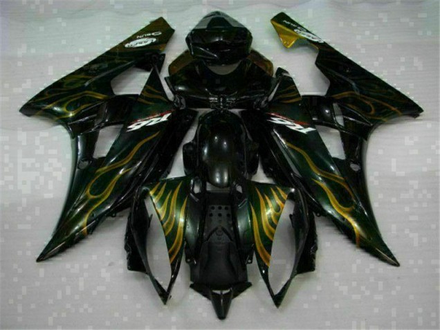 Yamaha R6 2006-2007 Motorrad Verkleidungen - Schwarz
