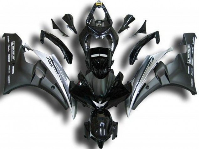 Yamaha R6 2006-2007 Motorrad Verkleidungen - Schwarz Weiß Yamaha R6 2006-2007 Motorrad Verkleidungen - Schwarz Weiß