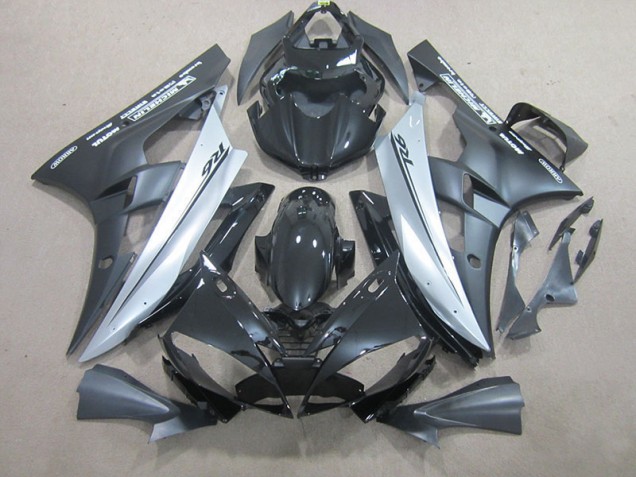 Yamaha R6 2006-2007 Motorrad Verkleidungen - Silber Schwarz