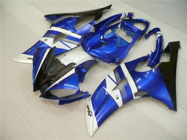 Yamaha R6 2008-2016 Motorrad Verkleidung - Blau Weiß Schwarz