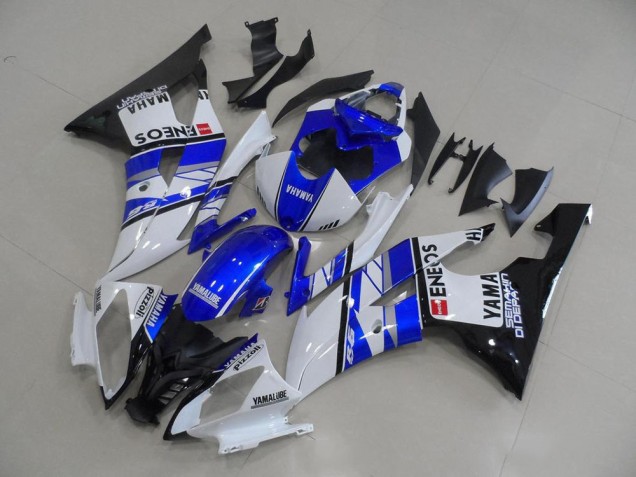 Yamaha R6 2008-2016 Motorrad Verkleidungen - Blau Blau Weiß ENEOS
