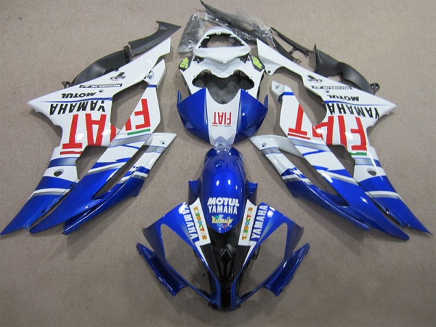 Yamaha R6 2008-2016 Motorrad Verkleidungen - Blau Weiß Motul Rot Fiat Yamaha R6 2008-2016 Motorrad Verkleidungen - Blau Weiß Motul Rot Fiat
