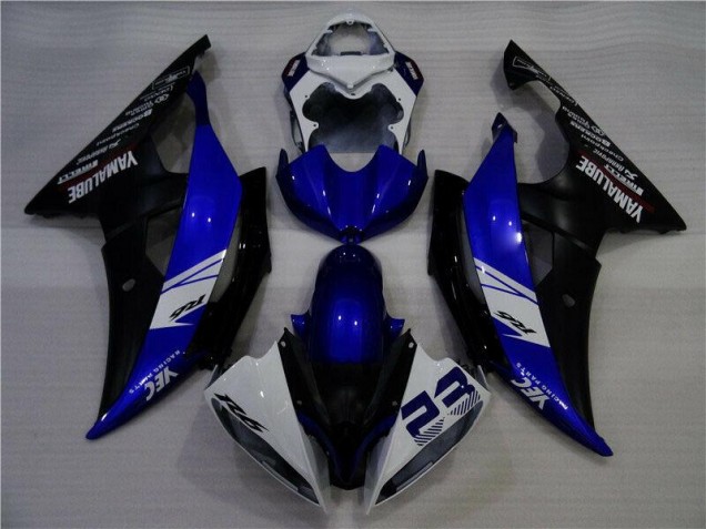 Yamaha R6 2008-2016 Motorrad Verkleidungen - Blau Weiß Schwarz YEC 23