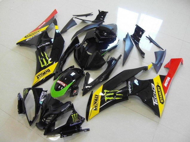 Yamaha R6 2008-2016 Motorrad Verkleidungen - Gelb Monster