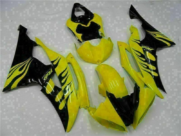 Yamaha R6 2008-2016 Motorrad Verkleidungen - Gelb Schwarz