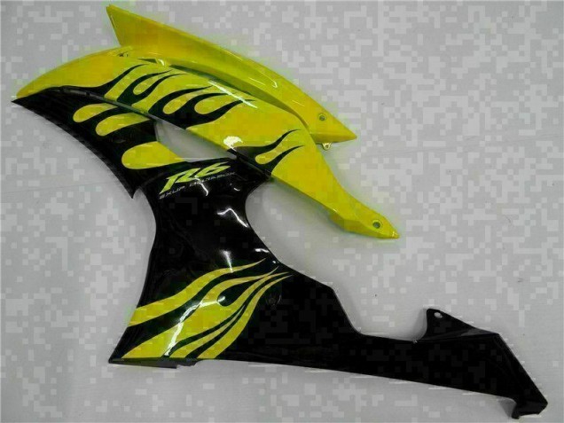 Yamaha R6 2008-2016 Motorrad Verkleidungen - Gelb Schwarz