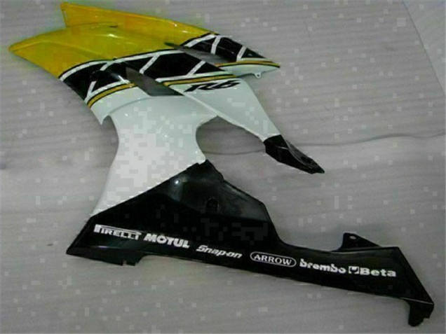 Yamaha R6 2008-2016 Motorrad Verkleidungen - Gelb Weiß