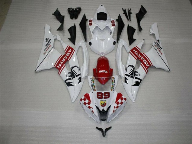 Yamaha R6 2008-2016 Motorrad Verkleidungen Komplett Sets - Weiß