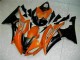 Yamaha R6 2008-2016 Motorrad Verkleidungen - Orange Schwarz