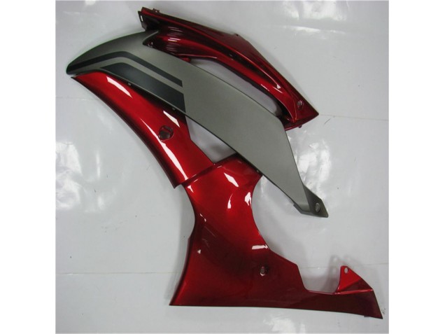 Yamaha R6 2008-2016 Motorrad Verkleidungen - Rot Grau