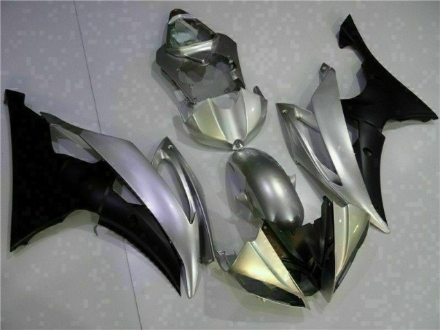 Yamaha R6 2008-2016 Motorrad Verkleidungen - Silber Schwarz Yamaha R6 2008-2016 Motorrad Verkleidungen - Silber Schwarz