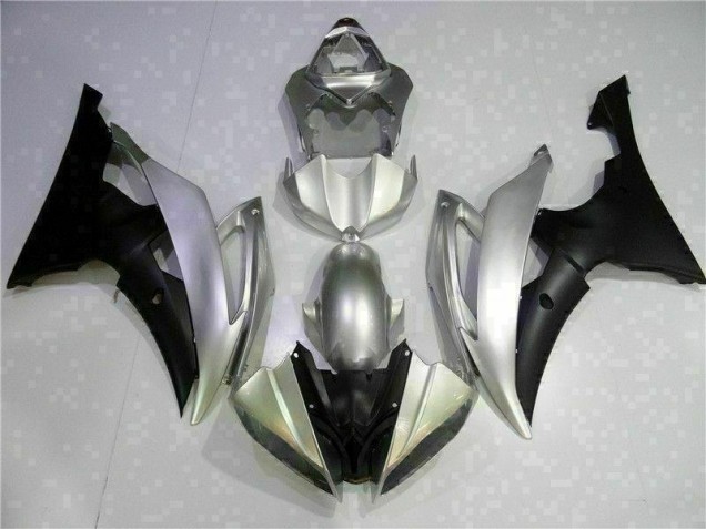 Yamaha R6 2008-2016 Motorrad Verkleidungen - Silber Schwarz Yamaha R6 2008-2016 Motorrad Verkleidungen - Silber Schwarz