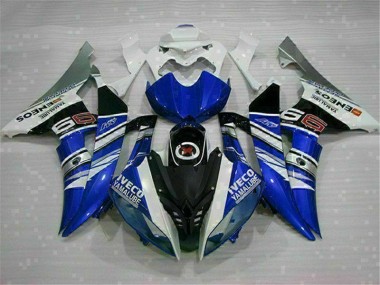 Yamaha R6 2008-2016 Motorrad Verkleidungen - Weiß Blau