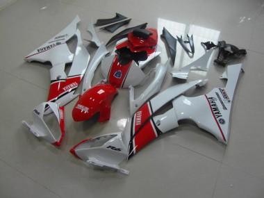 Yamaha R6 2008-2016 Motorrad Verkleidungen - Weiß Rot OEM Stil
