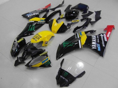 Yamaha R6 2008-2016 Motorrad Vollverkleidung - Gelb Monster