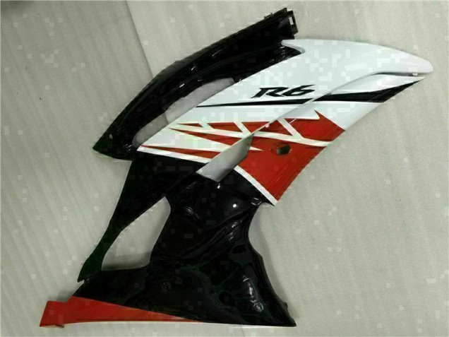 Yamaha R6 2008-2016 Motorrad Vollverkleidung - Weiß Schwarz Yamaha R6 2008-2016 Motorrad Vollverkleidung - Weiß Schwarz